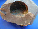 Calcite globulare su Basalto