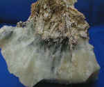 Antimonite su Calcite